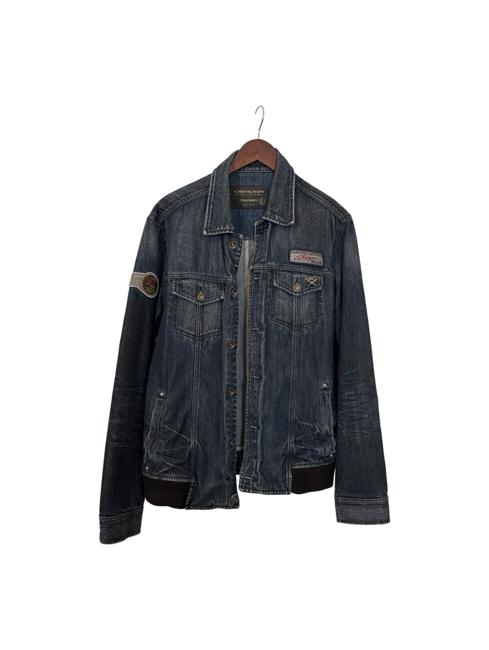 Chevignon France Jean Vintage Jacket Blue Denim